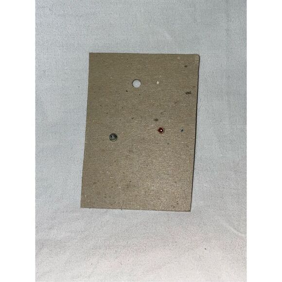 Light blue metal earrings - Picture 4 of 4